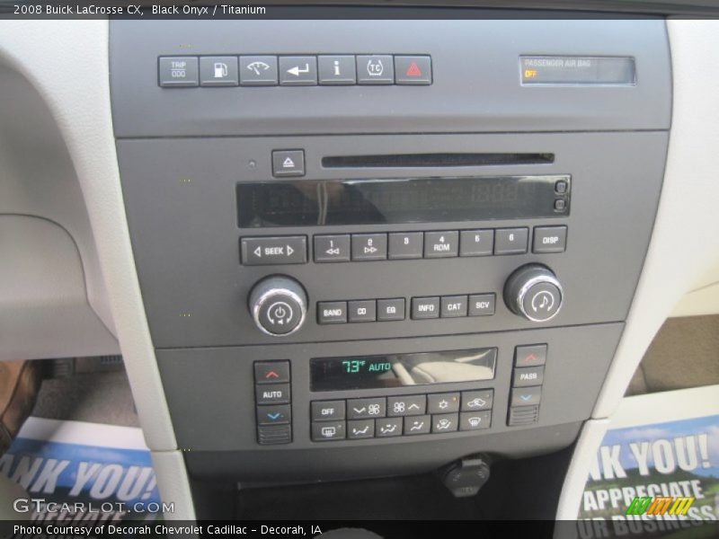 Black Onyx / Titanium 2008 Buick LaCrosse CX