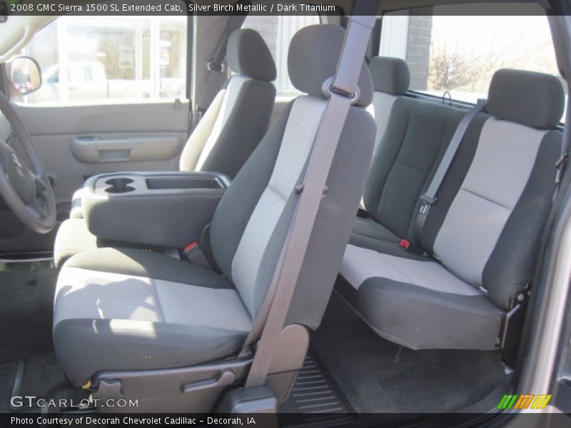  2008 Sierra 1500 SL Extended Cab Dark Titanium Interior