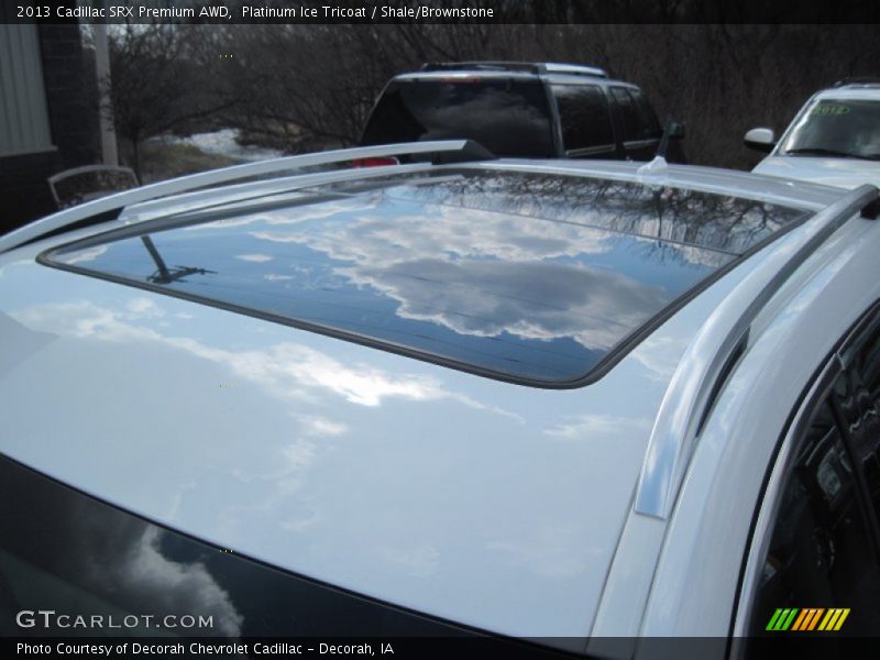 Platinum Ice Tricoat / Shale/Brownstone 2013 Cadillac SRX Premium AWD