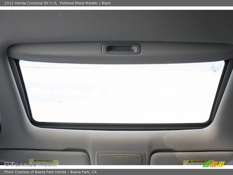 Polished Metal Metallic / Black 2013 Honda Crosstour EX V-6