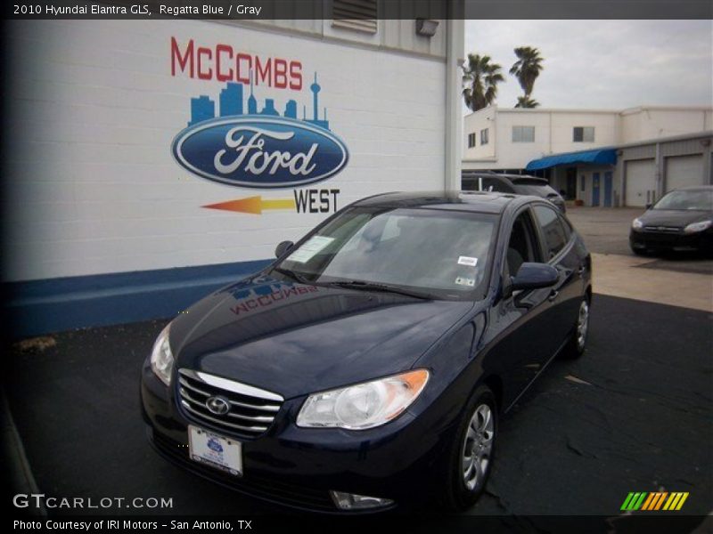 Regatta Blue / Gray 2010 Hyundai Elantra GLS