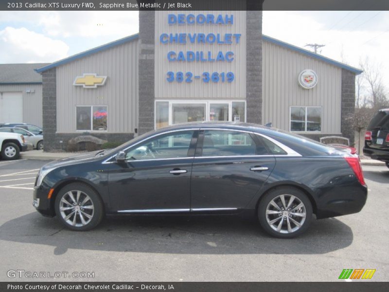 Sapphire Blue Metallic / Jet Black 2013 Cadillac XTS Luxury FWD