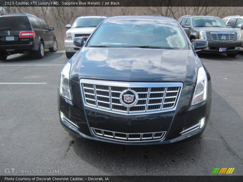 Sapphire Blue Metallic / Jet Black 2013 Cadillac XTS Luxury FWD