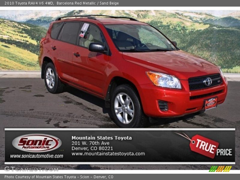 Barcelona Red Metallic / Sand Beige 2010 Toyota RAV4 V6 4WD