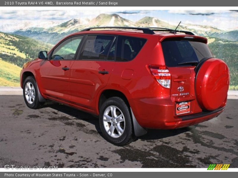 Barcelona Red Metallic / Sand Beige 2010 Toyota RAV4 V6 4WD