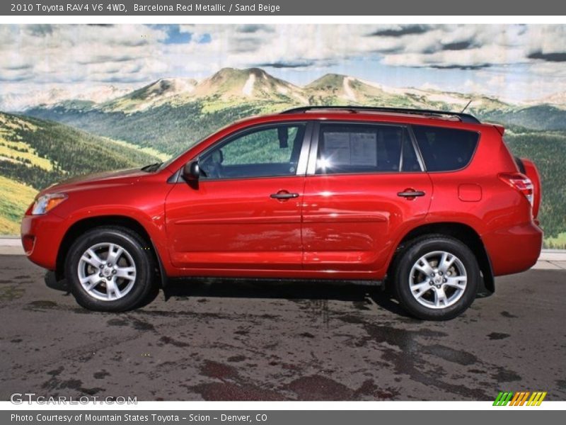 Barcelona Red Metallic / Sand Beige 2010 Toyota RAV4 V6 4WD