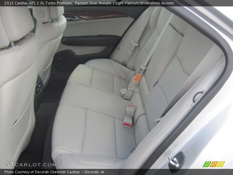 Radiant Silver Metallic / Light Platinum/Brownstone Accents 2013 Cadillac ATS 2.0L Turbo Premium