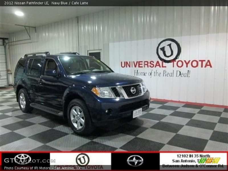 Navy Blue / Cafe Latte 2012 Nissan Pathfinder LE