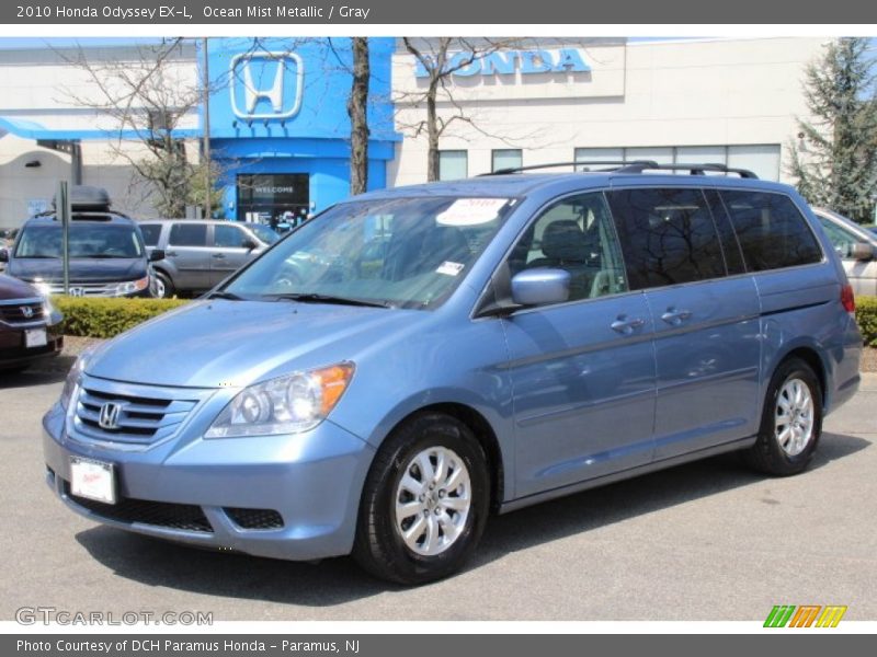 Ocean Mist Metallic / Gray 2010 Honda Odyssey EX-L