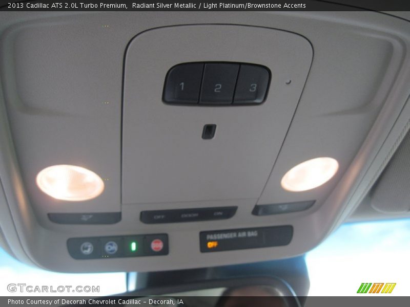 Radiant Silver Metallic / Light Platinum/Brownstone Accents 2013 Cadillac ATS 2.0L Turbo Premium