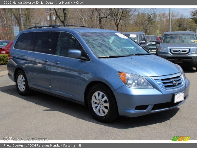 Ocean Mist Metallic / Gray 2010 Honda Odyssey EX-L