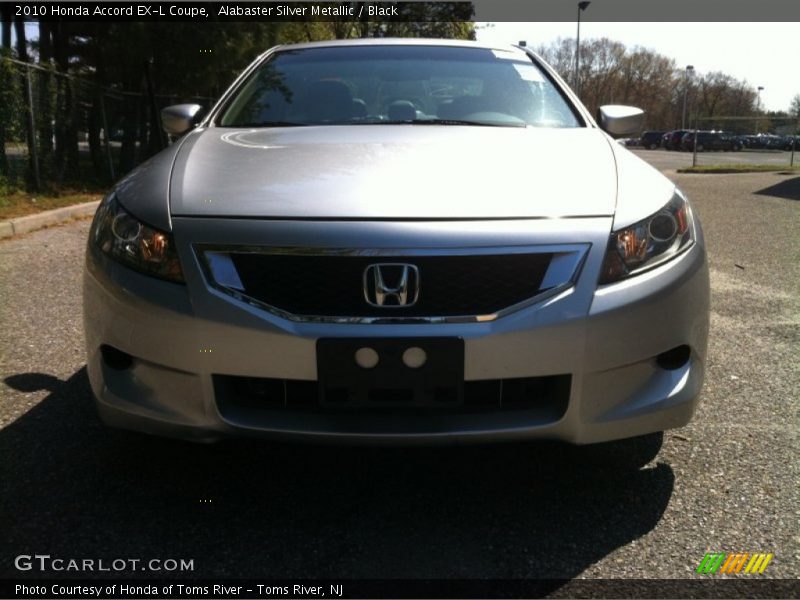 Alabaster Silver Metallic / Black 2010 Honda Accord EX-L Coupe