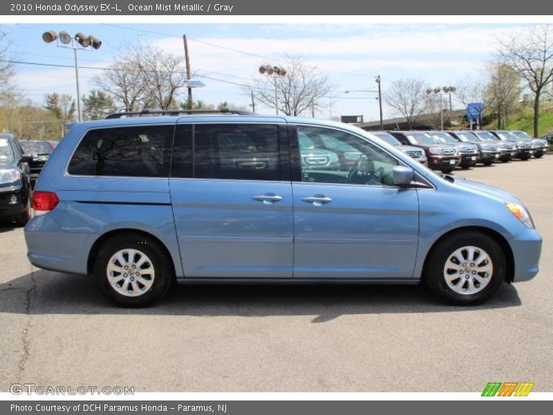 Ocean Mist Metallic / Gray 2010 Honda Odyssey EX-L