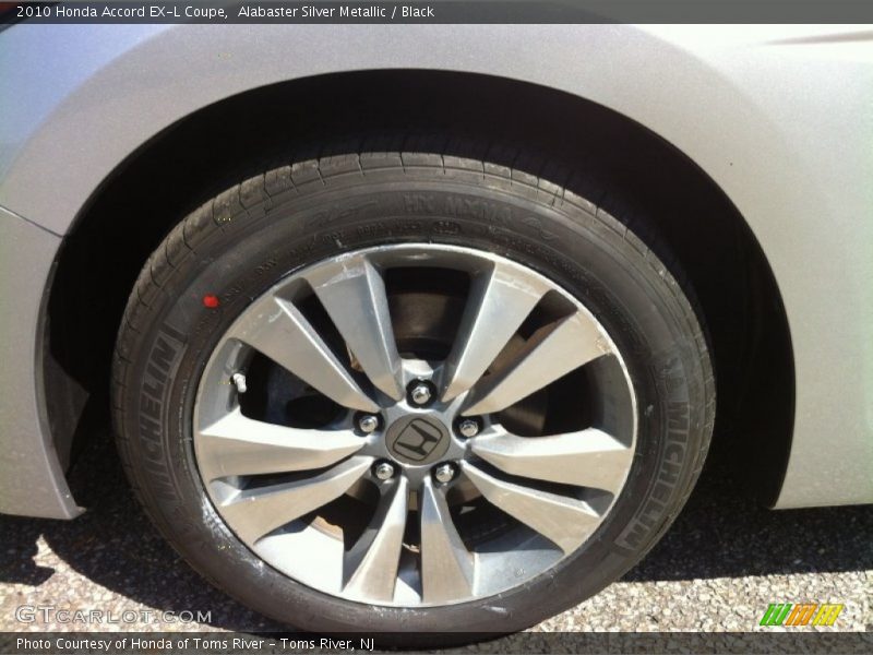 Alabaster Silver Metallic / Black 2010 Honda Accord EX-L Coupe