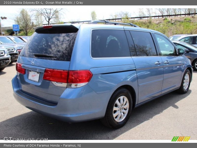 Ocean Mist Metallic / Gray 2010 Honda Odyssey EX-L