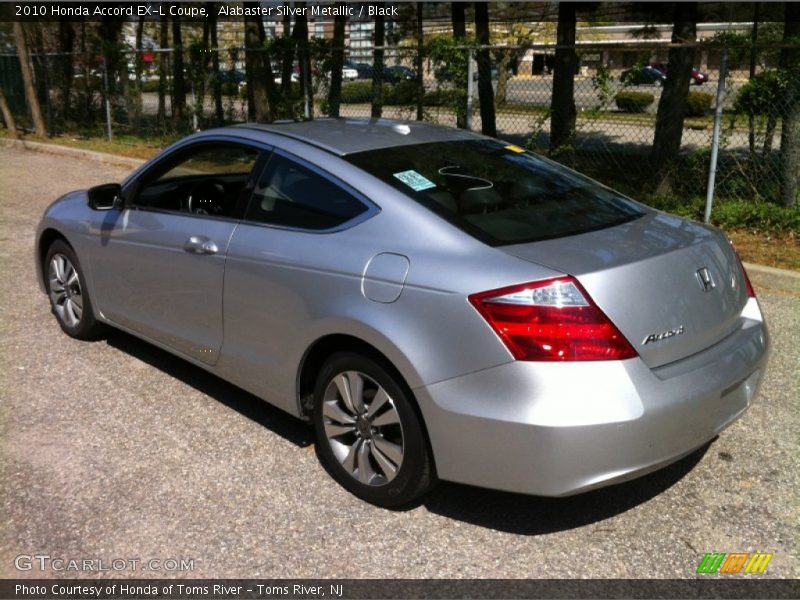 Alabaster Silver Metallic / Black 2010 Honda Accord EX-L Coupe