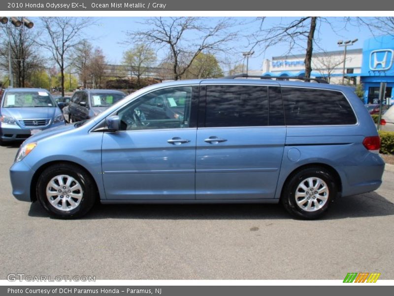 Ocean Mist Metallic / Gray 2010 Honda Odyssey EX-L