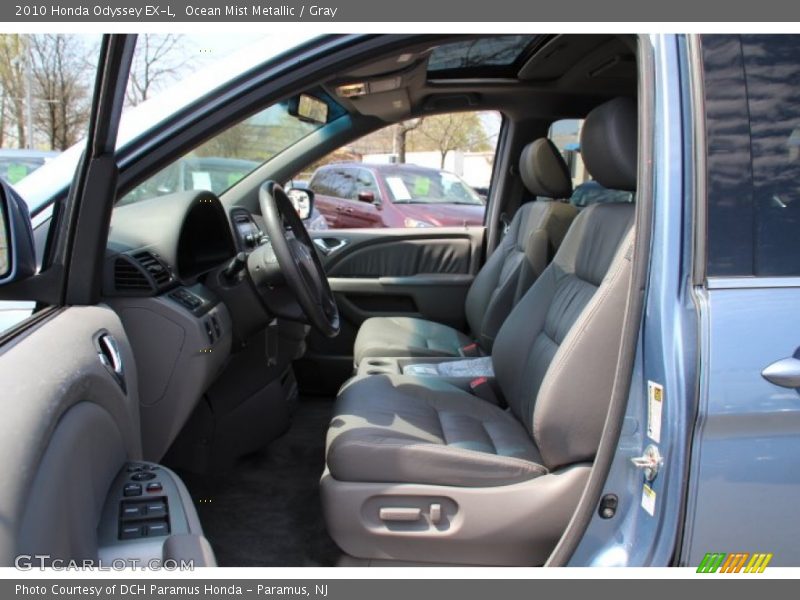 Ocean Mist Metallic / Gray 2010 Honda Odyssey EX-L