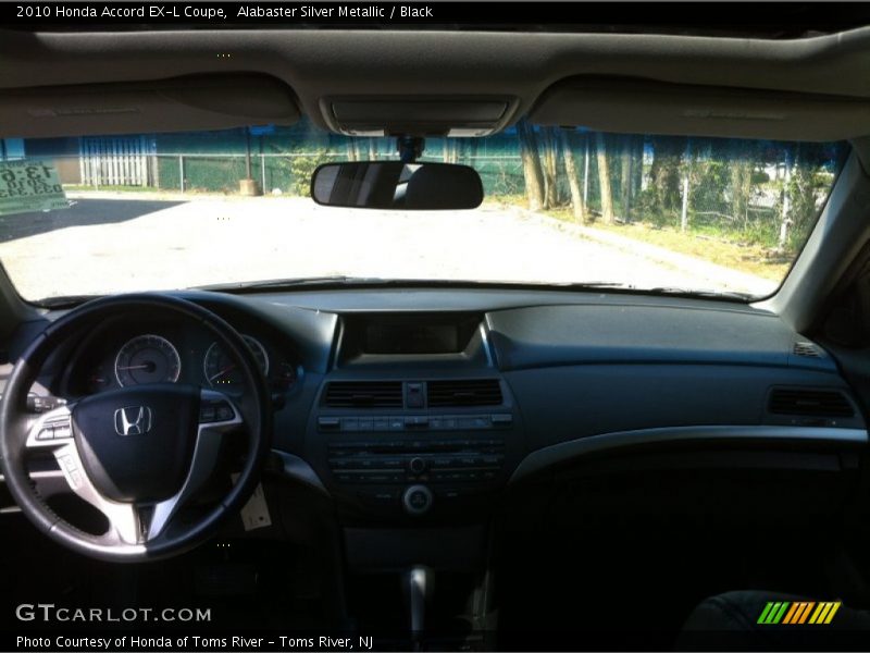 Alabaster Silver Metallic / Black 2010 Honda Accord EX-L Coupe