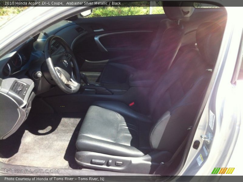 Alabaster Silver Metallic / Black 2010 Honda Accord EX-L Coupe