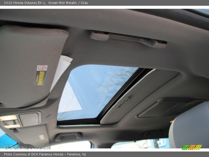 Ocean Mist Metallic / Gray 2010 Honda Odyssey EX-L