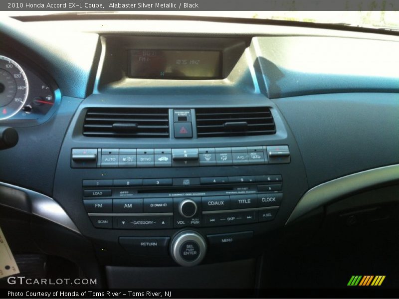 Alabaster Silver Metallic / Black 2010 Honda Accord EX-L Coupe