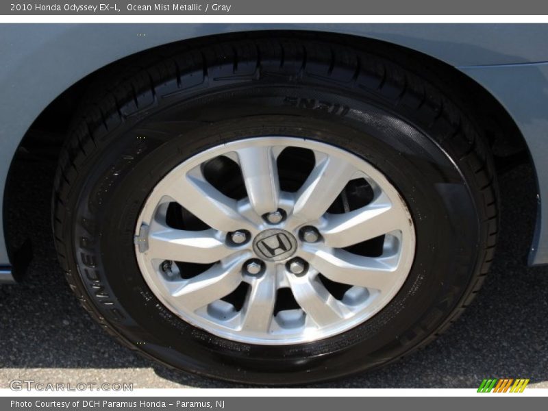 Ocean Mist Metallic / Gray 2010 Honda Odyssey EX-L