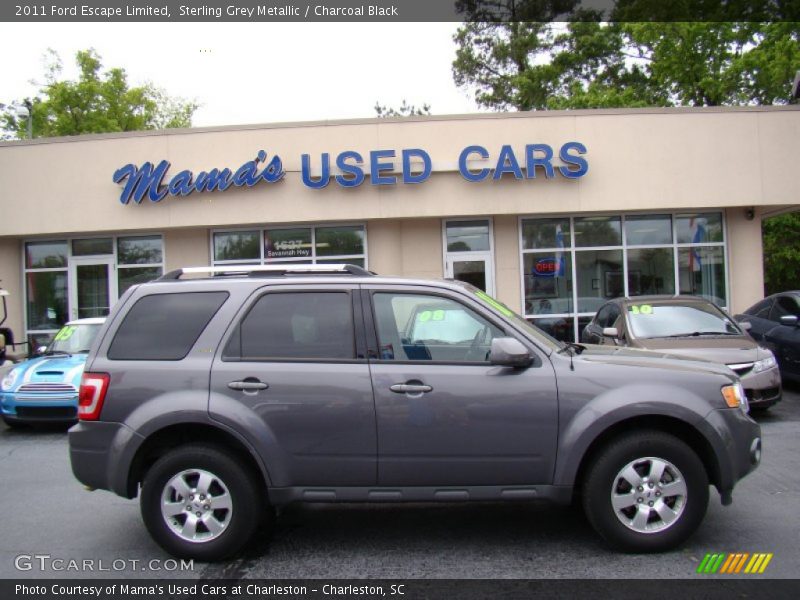 Sterling Grey Metallic / Charcoal Black 2011 Ford Escape Limited