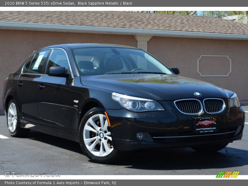 Black Sapphire Metallic / Black 2010 BMW 5 Series 535i xDrive Sedan