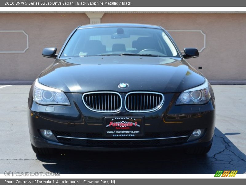 Black Sapphire Metallic / Black 2010 BMW 5 Series 535i xDrive Sedan
