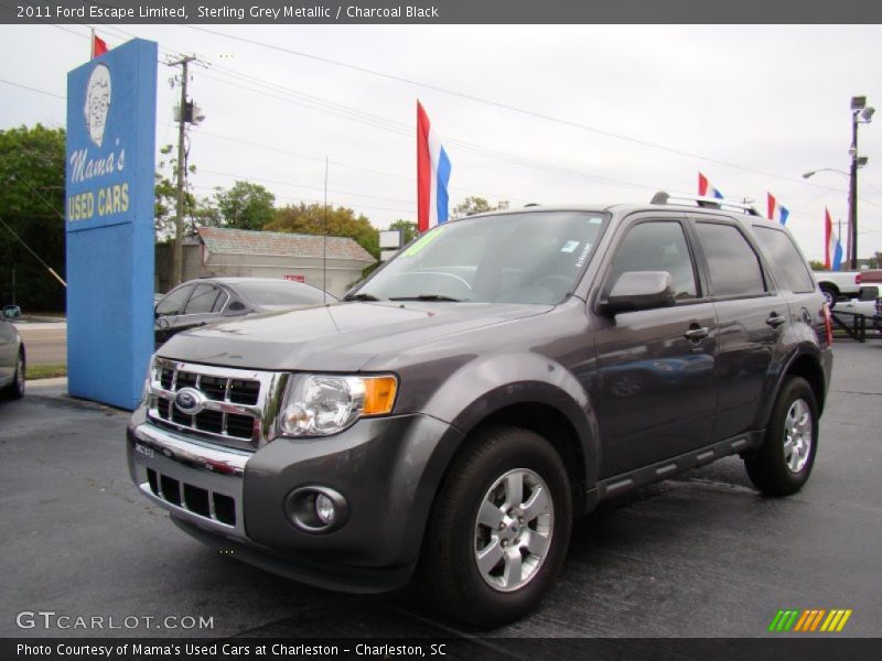 Sterling Grey Metallic / Charcoal Black 2011 Ford Escape Limited