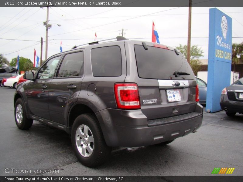 Sterling Grey Metallic / Charcoal Black 2011 Ford Escape Limited
