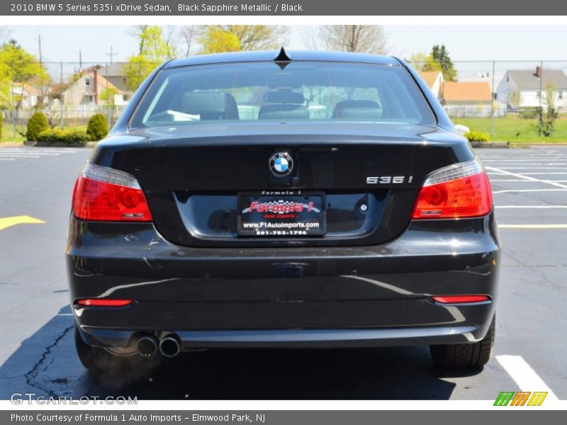 Black Sapphire Metallic / Black 2010 BMW 5 Series 535i xDrive Sedan