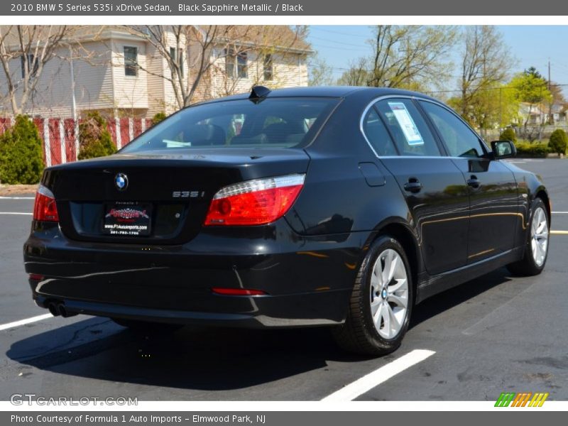 Black Sapphire Metallic / Black 2010 BMW 5 Series 535i xDrive Sedan