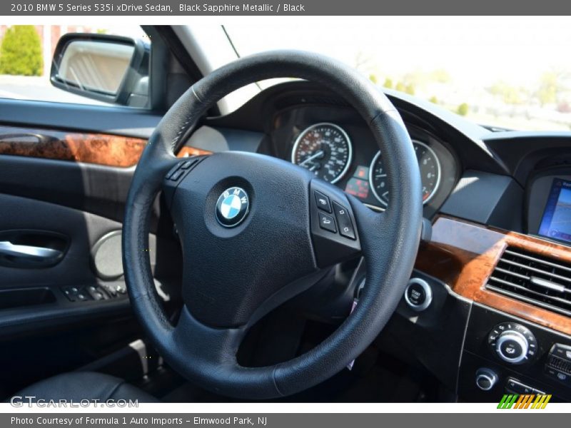 Black Sapphire Metallic / Black 2010 BMW 5 Series 535i xDrive Sedan