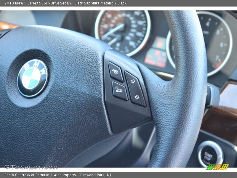 Black Sapphire Metallic / Black 2010 BMW 5 Series 535i xDrive Sedan