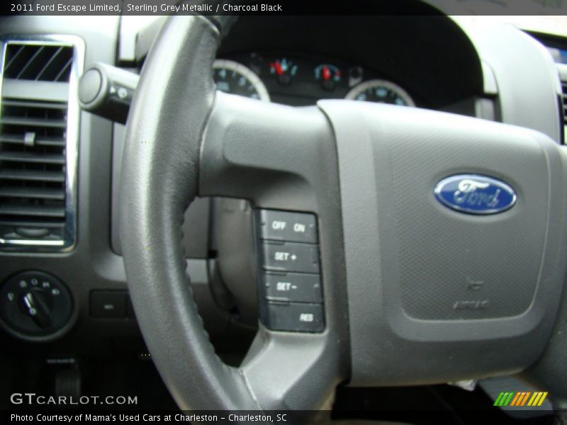 Sterling Grey Metallic / Charcoal Black 2011 Ford Escape Limited