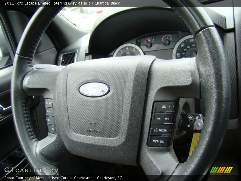 Sterling Grey Metallic / Charcoal Black 2011 Ford Escape Limited