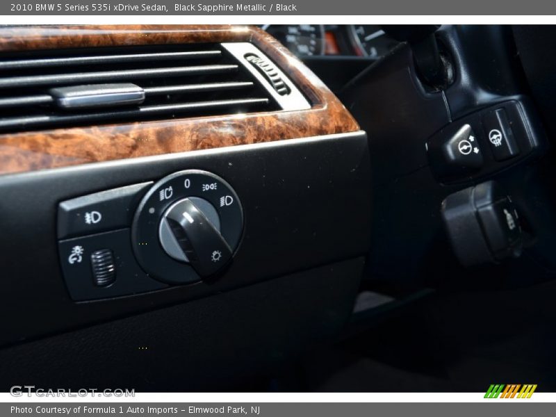 Black Sapphire Metallic / Black 2010 BMW 5 Series 535i xDrive Sedan