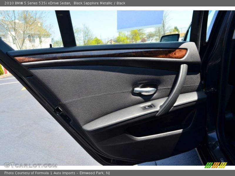 Black Sapphire Metallic / Black 2010 BMW 5 Series 535i xDrive Sedan