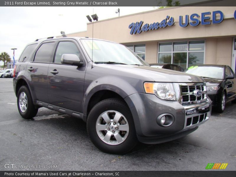 Sterling Grey Metallic / Charcoal Black 2011 Ford Escape Limited