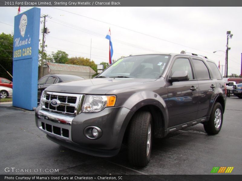 Sterling Grey Metallic / Charcoal Black 2011 Ford Escape Limited
