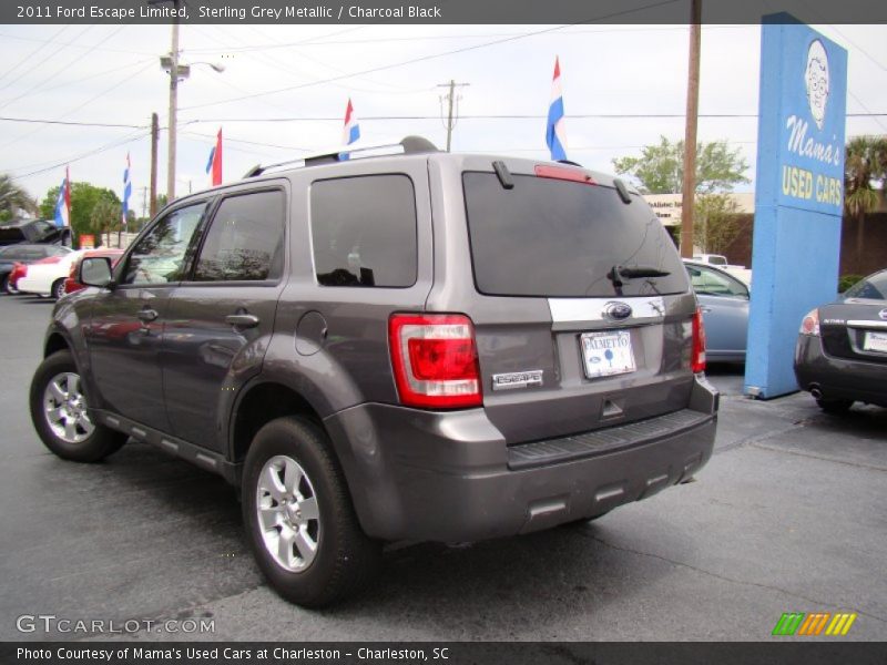 Sterling Grey Metallic / Charcoal Black 2011 Ford Escape Limited