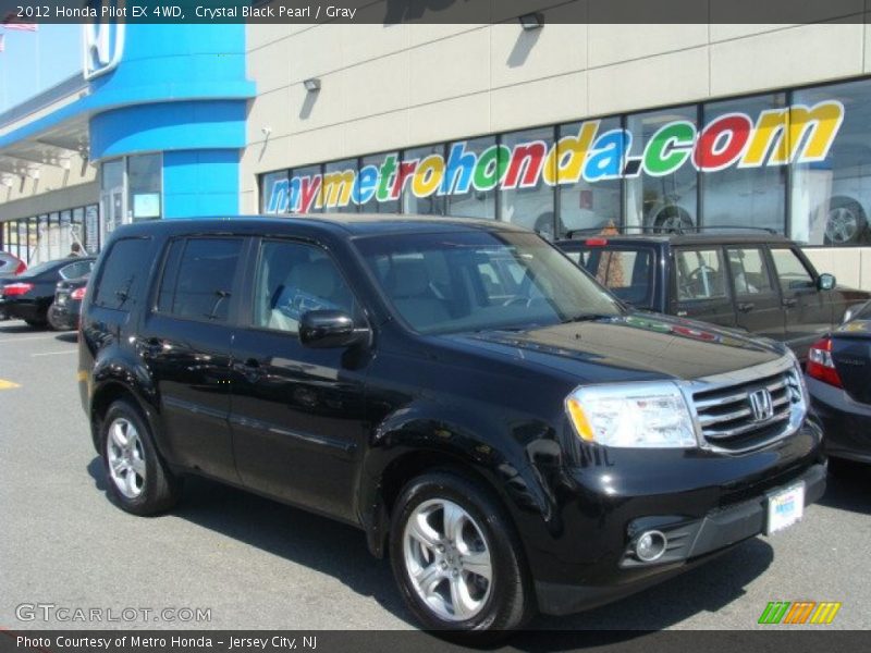 Crystal Black Pearl / Gray 2012 Honda Pilot EX 4WD
