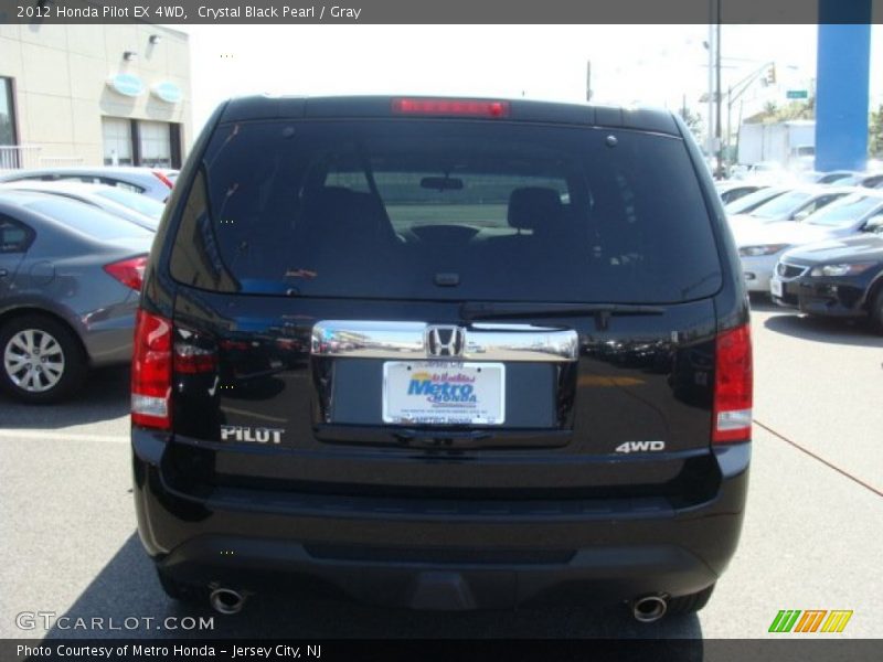 Crystal Black Pearl / Gray 2012 Honda Pilot EX 4WD