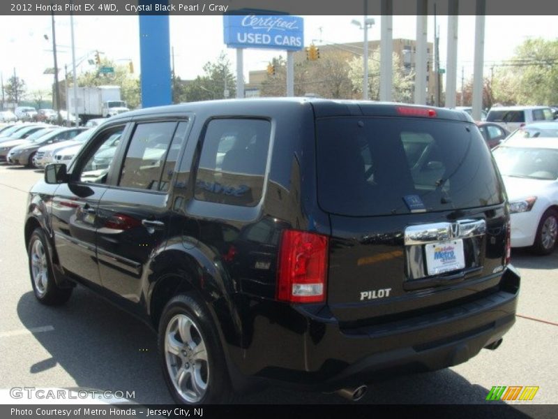 Crystal Black Pearl / Gray 2012 Honda Pilot EX 4WD
