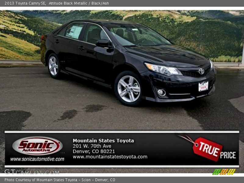 Attitude Black Metallic / Black/Ash 2013 Toyota Camry SE