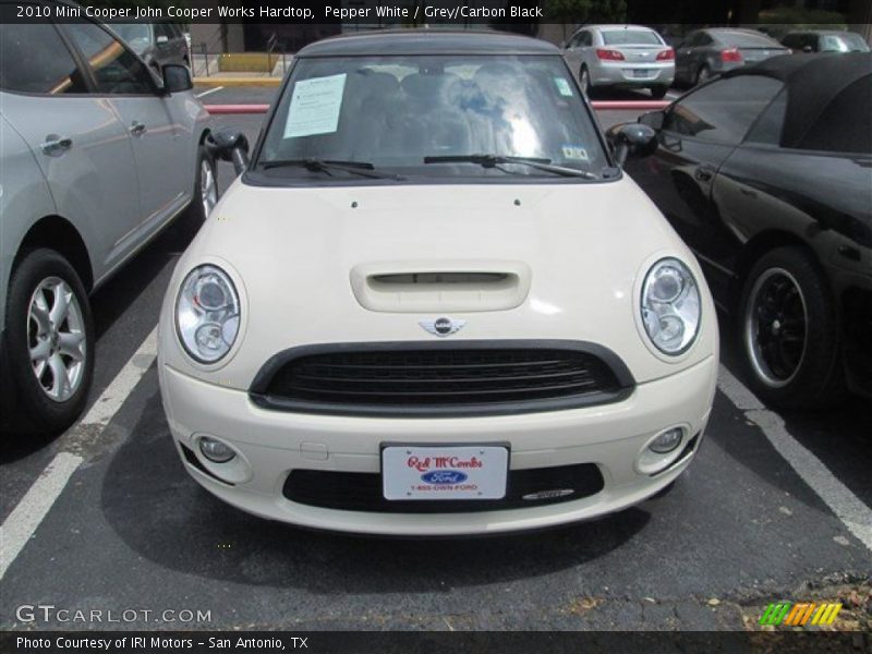 Pepper White / Grey/Carbon Black 2010 Mini Cooper John Cooper Works Hardtop