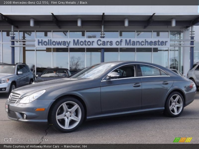 Flint Grey Metallic / Black 2008 Mercedes-Benz CLS 550