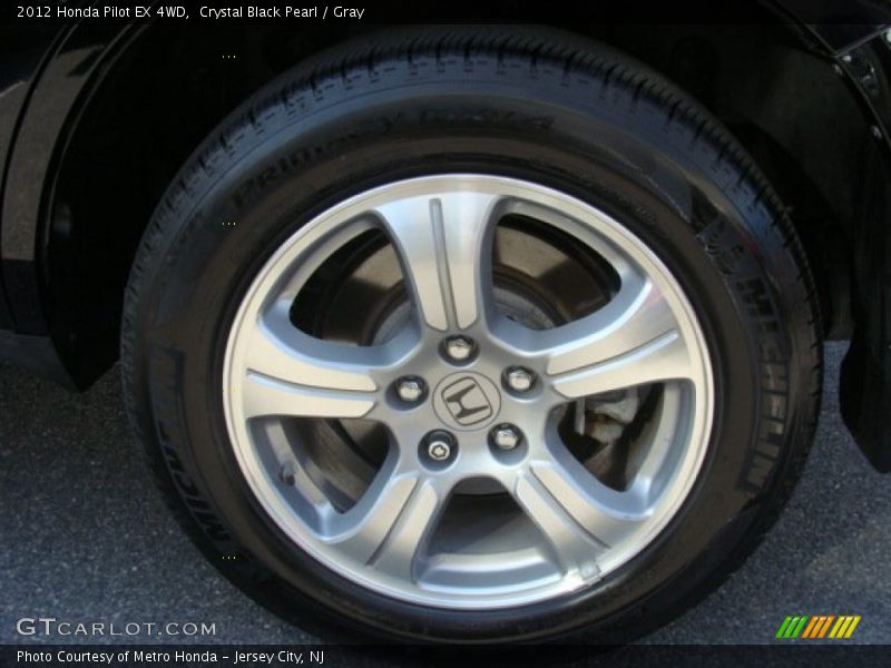 Crystal Black Pearl / Gray 2012 Honda Pilot EX 4WD